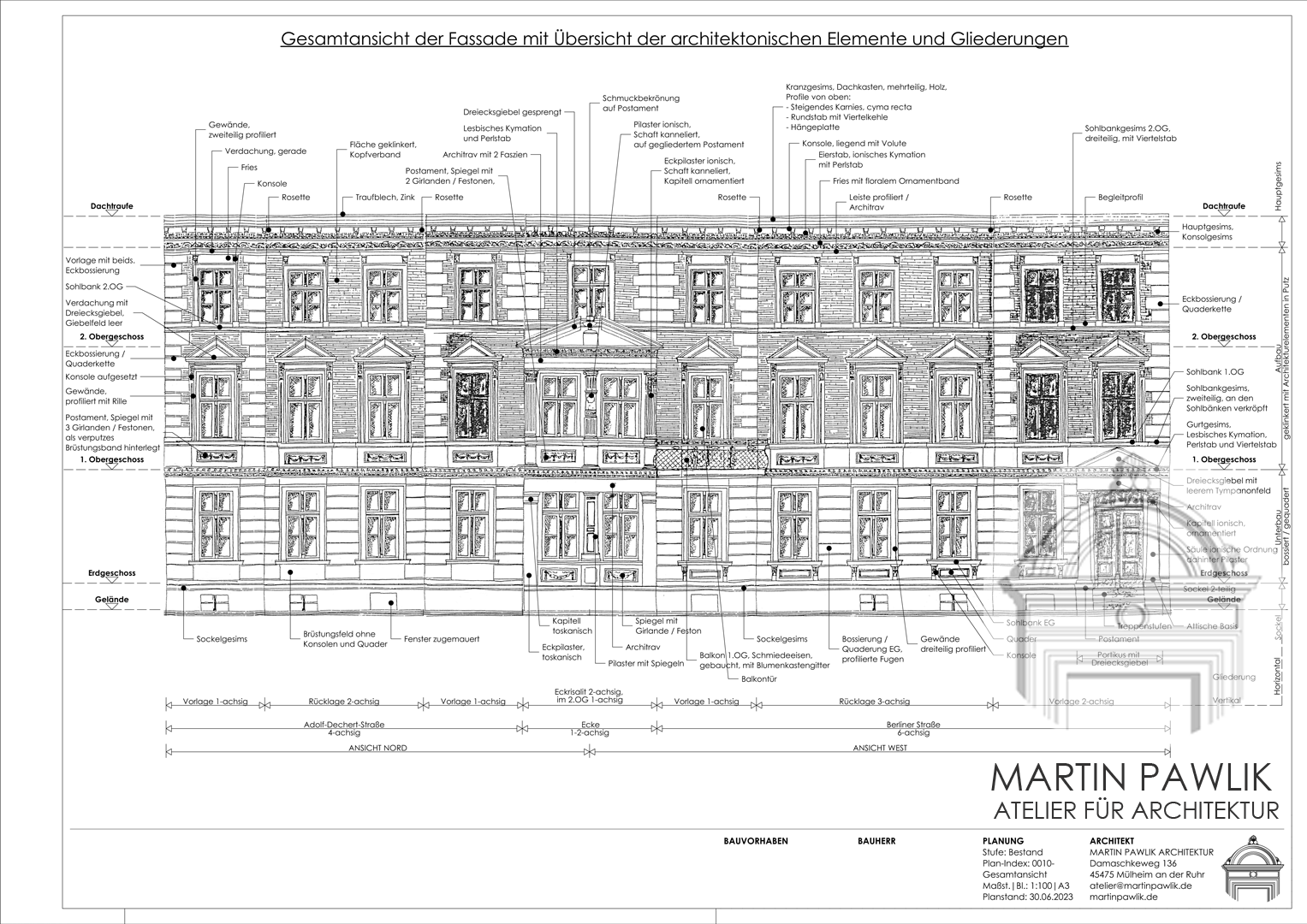 Martin Pawlik Atelier für Architektur historische Fassaden